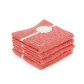 Lilac Pink Face Towel Set of 4